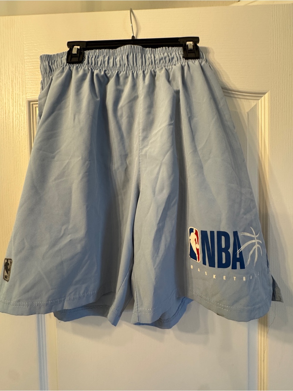 NBA Sky Blue Athletic Basketball Shorts with Logo